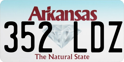AR license plate 352LDZ