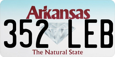 AR license plate 352LEB