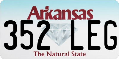 AR license plate 352LEG