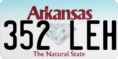 AR license plate 352LEH