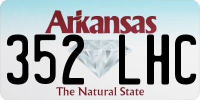 AR license plate 352LHC