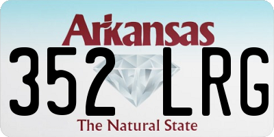 AR license plate 352LRG