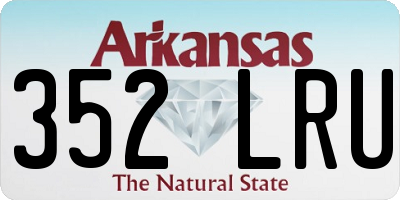 AR license plate 352LRU