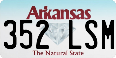 AR license plate 352LSM