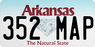 AR license plate 352MAP