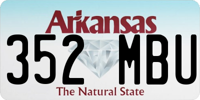 AR license plate 352MBU