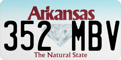 AR license plate 352MBV