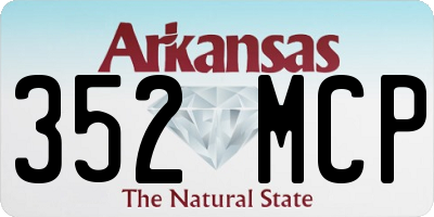 AR license plate 352MCP
