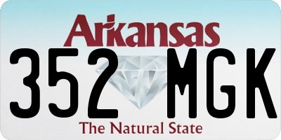 AR license plate 352MGK