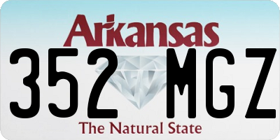AR license plate 352MGZ
