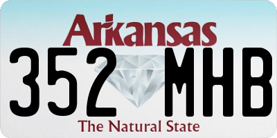 AR license plate 352MHB
