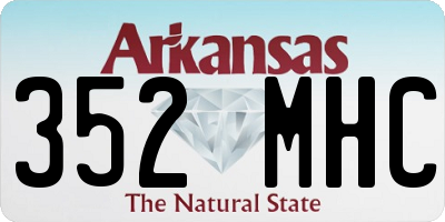 AR license plate 352MHC