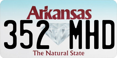 AR license plate 352MHD