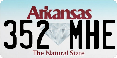 AR license plate 352MHE