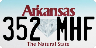 AR license plate 352MHF