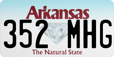AR license plate 352MHG
