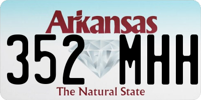 AR license plate 352MHH