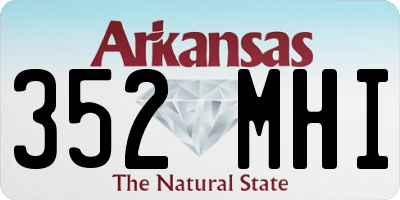 AR license plate 352MHI