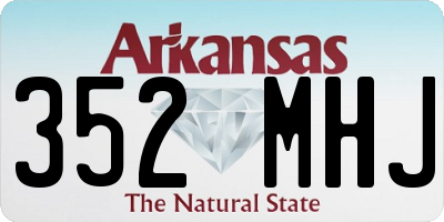 AR license plate 352MHJ