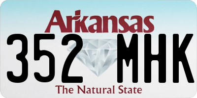 AR license plate 352MHK