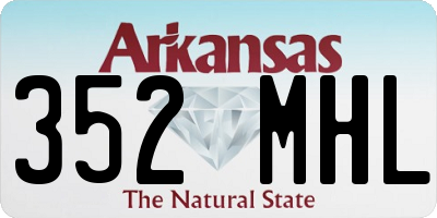 AR license plate 352MHL