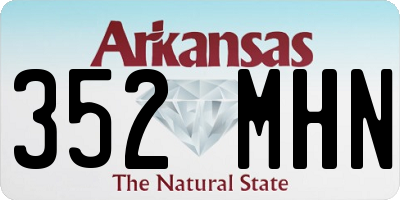 AR license plate 352MHN