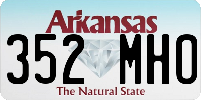 AR license plate 352MHO