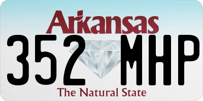 AR license plate 352MHP