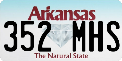 AR license plate 352MHS