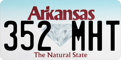 AR license plate 352MHT