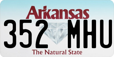 AR license plate 352MHU