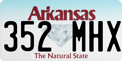 AR license plate 352MHX