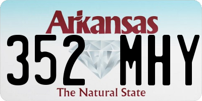 AR license plate 352MHY