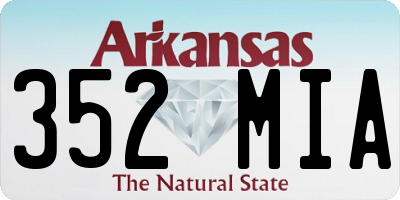AR license plate 352MIA