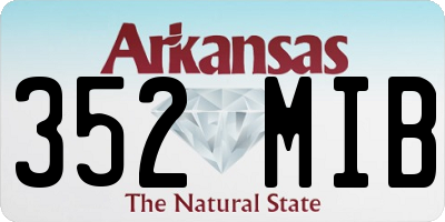 AR license plate 352MIB