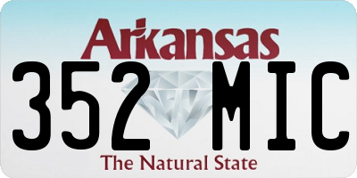 AR license plate 352MIC