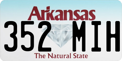 AR license plate 352MIH