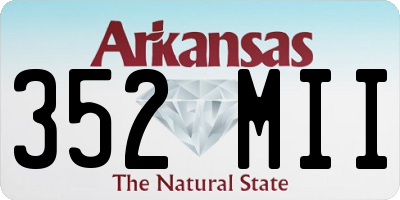 AR license plate 352MII