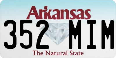 AR license plate 352MIM