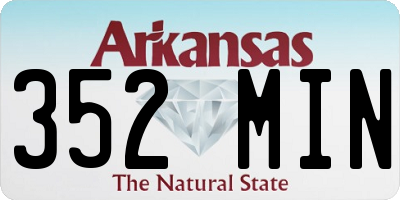 AR license plate 352MIN
