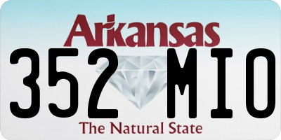 AR license plate 352MIO