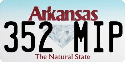 AR license plate 352MIP