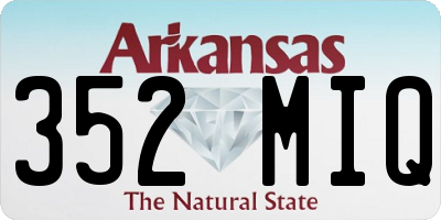 AR license plate 352MIQ