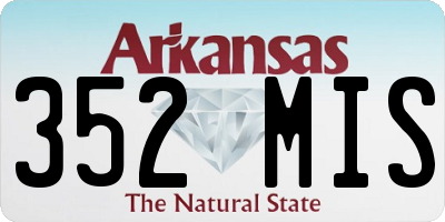 AR license plate 352MIS