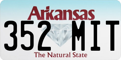 AR license plate 352MIT