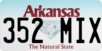 AR license plate 352MIX