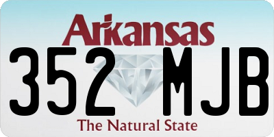 AR license plate 352MJB