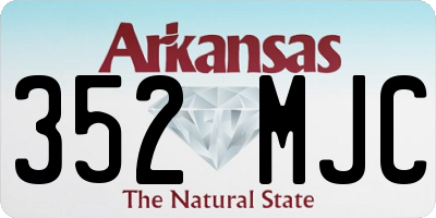 AR license plate 352MJC