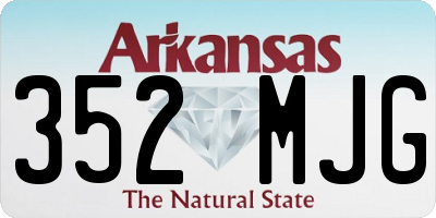 AR license plate 352MJG