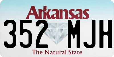 AR license plate 352MJH
